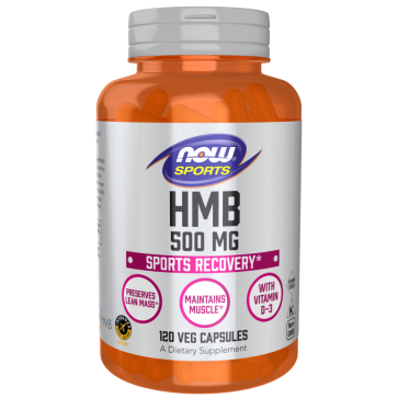 HMB, 500 mg, 120 Cápsulas Vegetais, NOW Foods