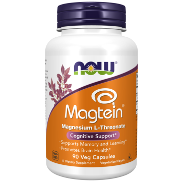 Magtein Magnésio L-Treonato 90 Cápsulas Vegetais, NOW Foods