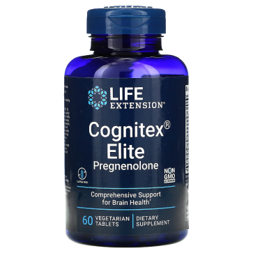 Cognitex Elite Pregnenolone, 60 Comprimidos Vegetarianos, Life Extension