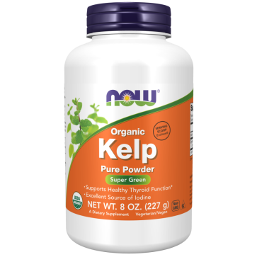 Kelp Orgânico, Pó Puro 227g - NOW Foods