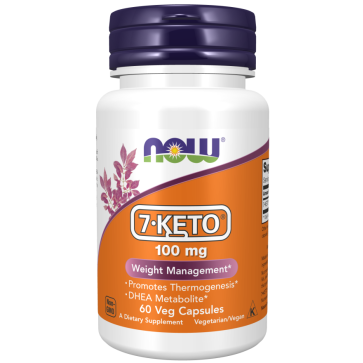 7-KETO, 100 mg, 60 Cápsulas Vegetais, NOW Foods