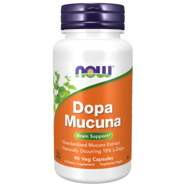 Dopa Mucuna, 90 Cápsulas Vegetais, NOW Foods