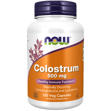 Colostro, 500 mg, 120 Cápsulas Vegetais, NOW Foods