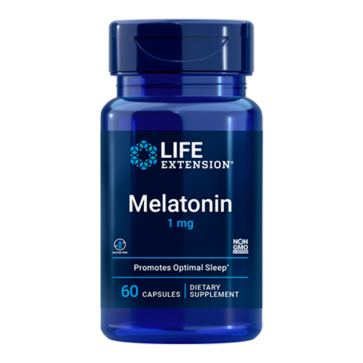 Melatonina, 1 mg, 60 Cápsulas, Life Extension