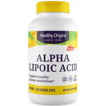 Ácido Alfa Lipóico, 600 mg, 150 Cápsulas Vegetarianas, Healthy Origins