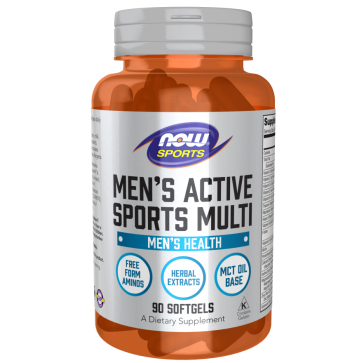 Men's Active Sports, Multivitamínico para Homens, 90 Cápsulas, Now Foods