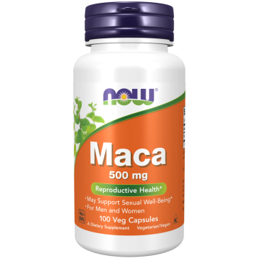 Maca, 500 mg, 100 Cápsulas, NOW Foods