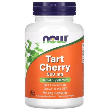 Cereja Azeda (Tart Cherry), 500 mg, 90 Cápsulas Vegetais, Now Foods