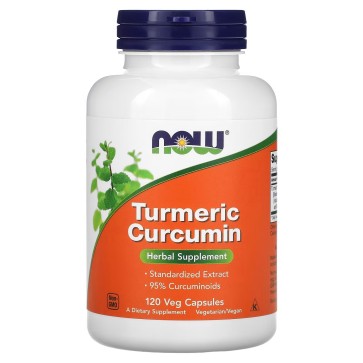 Curcumina de Cúrcuma, 120 Cápsulas Vegetais, NOW Foods