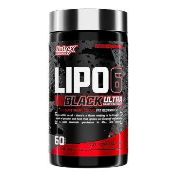 Lipo 6 Black Ultra Concentrado, Embalagem Nova, 60 Cápsulas, Nutrex Research