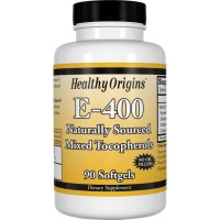 Vitamina E, 400 UI, 268 mg, 90 Cápsulas Softgels, Healthy Origins