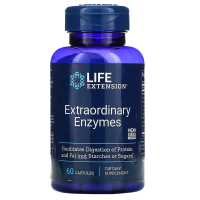 Enzimas Extraordinárias, 60 Cápsulas - Life Extension