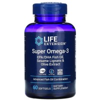 Super Ômega-3, 60 Cápsulas Softgel, Life Extension