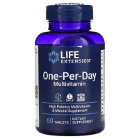 One-Per-Day Multivitamínico, 1 Comprimido por Dia, 60 Comprimidos, Life Extension