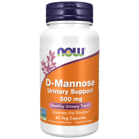 D-Manose, 500 mg, 120 Cápsulas Vegetais, NOW Foods