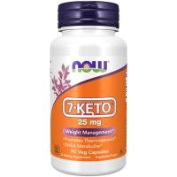 7-KETO, 25 mg, 90 Cápsulas Vegetais, NOW Foods