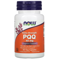 PQQ de Dosagem Extra, 40 mg, 50 Cápsulas Vegetais, NOW Foods