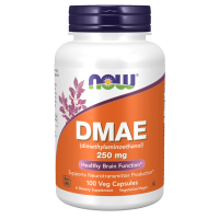 DMAE, 250 mg, 100 Cápsulas Vegetais, NOW Foods