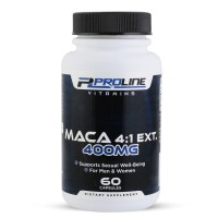 Maca 4:1 Extrato, 400 mg, 60 Cápsulas, Proline Vitamins