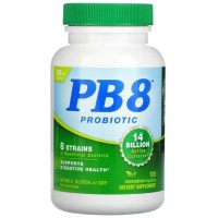 Probiótico PB 8, 120 Cápsulas Vegetarianas, Nutrition Now