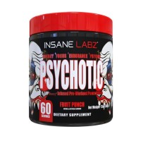 Psychotic Red, 60 Doses, Pré-treino, Insane Labz