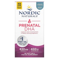 DHA Pré-Natal, Fórmula Sem Sabor, 90 Cápsulas Softgel, Nordic Naturals