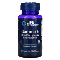 Gama E, Tocoferóis Mistos e Tocotrienóis, 60 Cápsulas Softgel, Life Extension