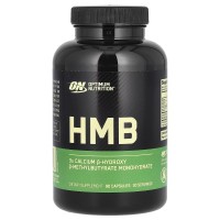 frasco de HMB 90 cápsulas da Optimun Nutrition, visto de frente