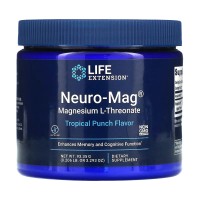 Neuro-Mag, Magnesium L-Threonate, Sabor Ponche Tropical, 93,35 g, Life Extension