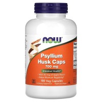 Psyllium Husk, Cápsulas de Casca de Psílio, 700 mg, 180 Cápsulas Vegetais, NOW Foods