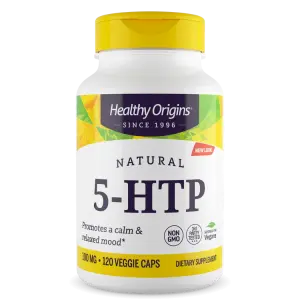5-HTP, 100 mg, 120 Cápsulas Vegetais, Healthy Origins
