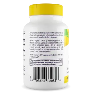 5-HTP, 100 mg, 120 Cápsulas Vegetais, Healthy Origins