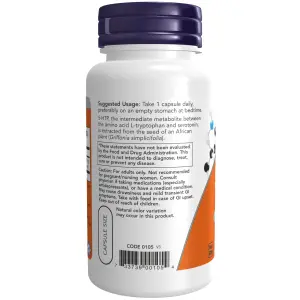 5-HTP, 100 mg, 120 Cápsulas Vegetais, Now Foods
