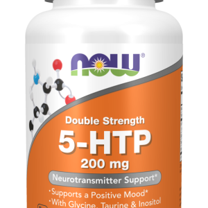 5-HTP, 200 mg, Double Strength, 120 Cápsulas Vegetais, Now foods