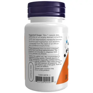 5-HTP, 50 mg, 30 Cápsulas Vegetais, Now foods