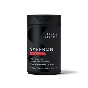 Açafrão, 30 mg, 60 Cápsulas Softgel Vegetais, Sports Research