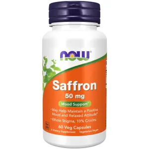 Açafrão, 50 mg, 60 Cápsulas Vegetais, Now Foods