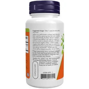 Açafrão, 50 mg, 60 Cápsulas Vegetais, Now Foods