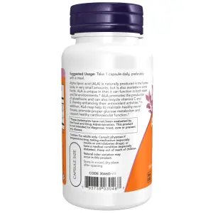 Ácido Alfa Lipoico, 600 mg, 120 Cápsulas Vegetais, Now Foods