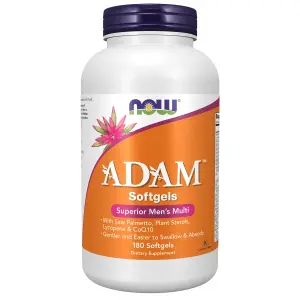 ADAM, Multivitamínico Masculino Superior, 180 Cápsulas Gelatinosas, Now foods