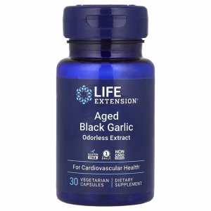 Aged Black Garlic, 30 Cápsulas Vegetarianas (500 mg por Cápsula), Life Extension