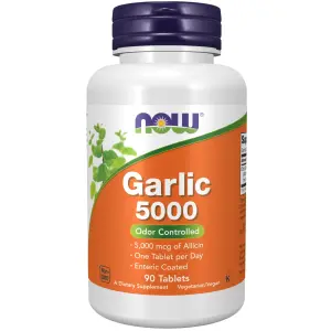 Alho 5000, 90 Comprimidos (500 mg por Comprimido), Now Foods