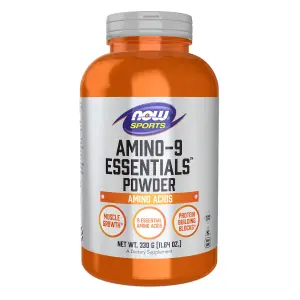 Amino-9 Essentials™ em Pó, 330 g (11,64 oz), Sports, Now Foods