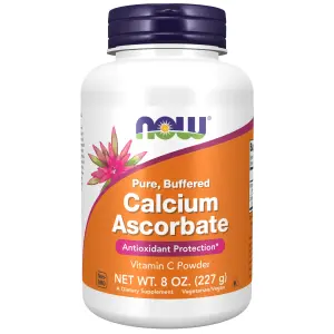Ascorbato de Cálcio Puro e Tamponado, Vitamina C em Pó, 227 g (8 oz), Now Foods