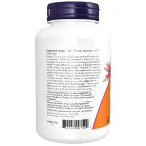 Ascorbato de Cálcio Puro e Tamponado, Vitamina C em Pó, 227 g (8 oz), Now Foods