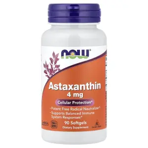 Astaxantina, 4 mg, 90 Cápsulas Softgel, Now Foods
