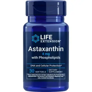Astaxantina com Fosfolipídios, 4 mg, 30 Cápsulas Softgel, Life Extension