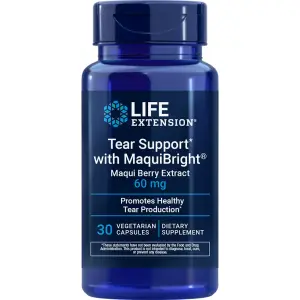 Auxílio Lacrimal com MaquiBright®, Extrato de Baga de Maqui, 60 mg, 30 Cápsulas Vegetarianas, Life Extension