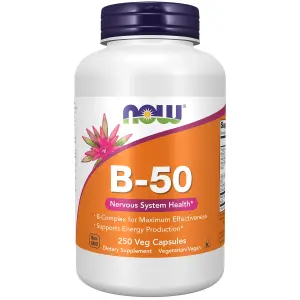 B-50, 250 Cápsulas Vegetais, Now Foods