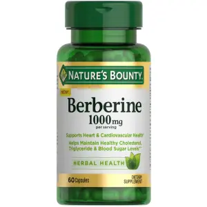 Berberina, 60 Cápsulas (500 mg por Cápsula), Nature's Bounty